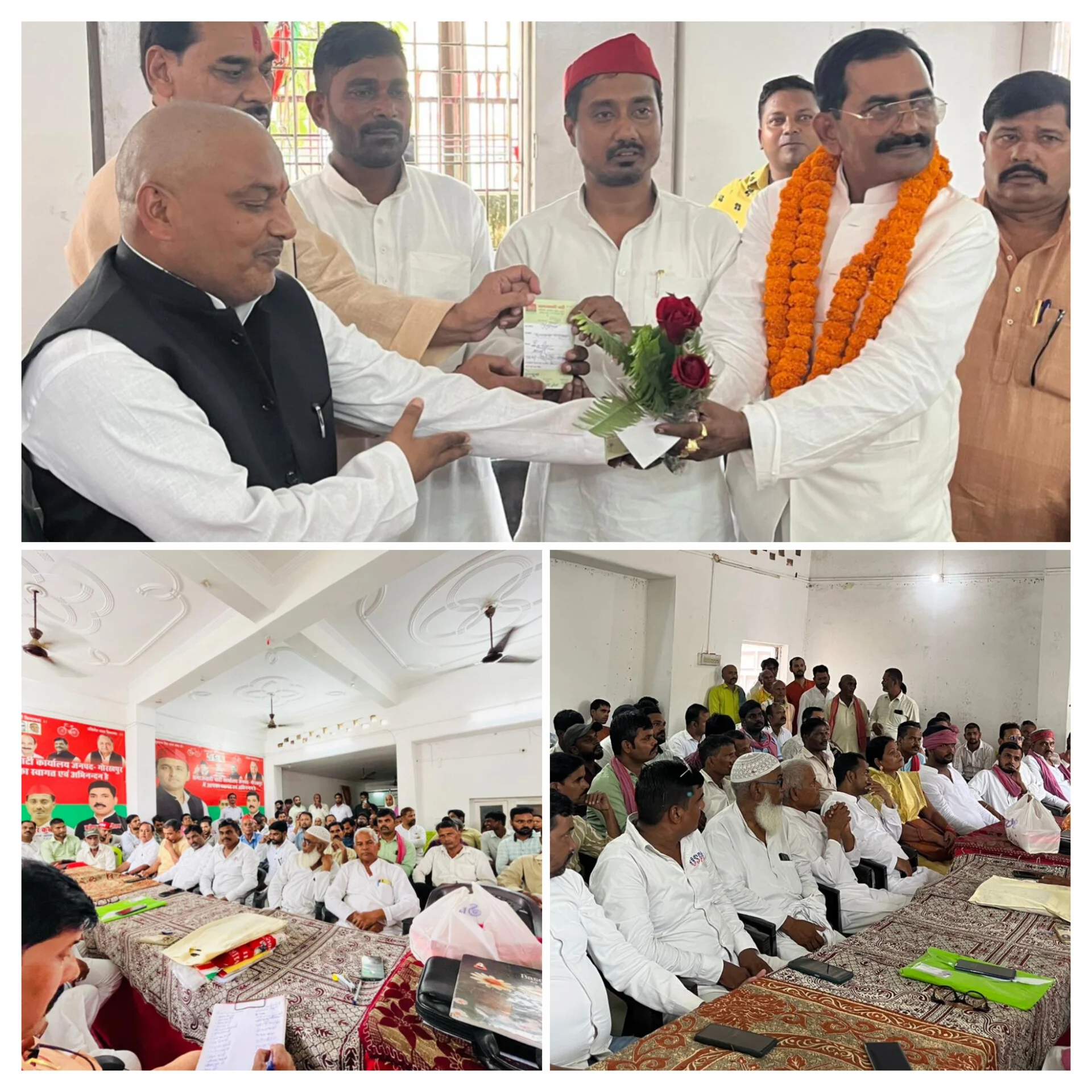 गोरखपुर शहर व ग्रामीण विधानसभा क्षेत्र में बीएलए नियुक्त करने पर हुई चर्चा, कायस्थ व पासवान समाज के दर्जनों लोग सपा में शामिल