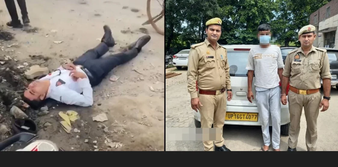 हमला करने वाले आरोपी को कार सहित किया गिरफ्तार