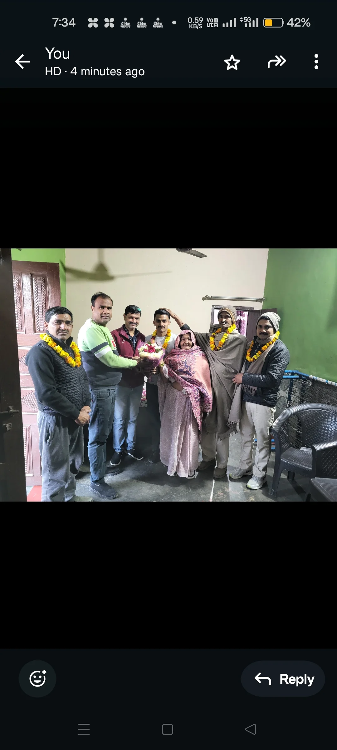 परिवार मै ख़ुशी की लहर