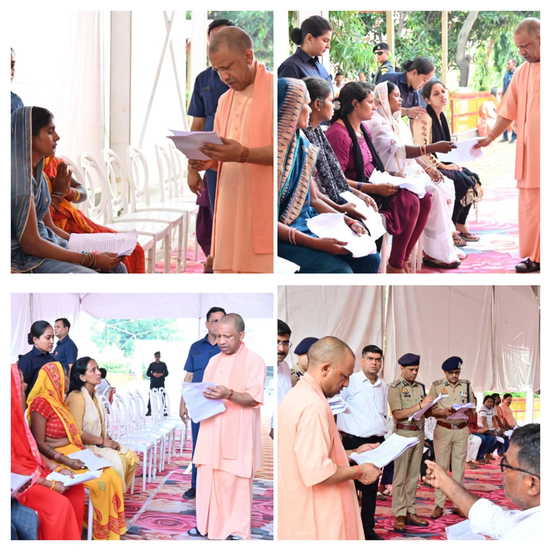 जनता दर्शन में सीएम योगी ने सुनीं 200 लोगों की समस्याएं, इलाज व शिक्षा पर भी दिया भरोसा