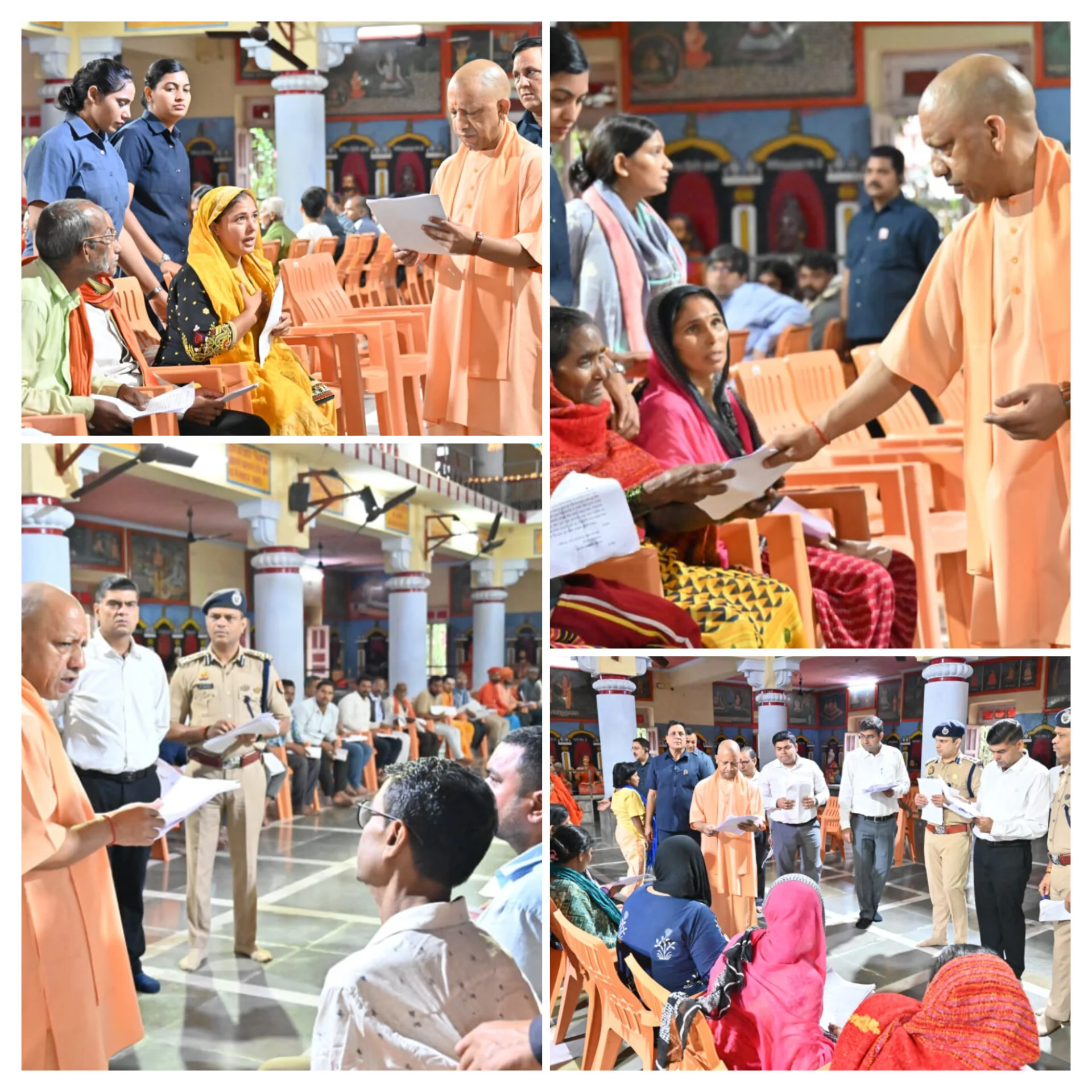 गोरखपुर में जनता दर्शन के दौरान सीएम ने सुनीं 200 लोगों की समस्याएं, अधिकारियों को शीघ्र निस्तारण के निर्देश
