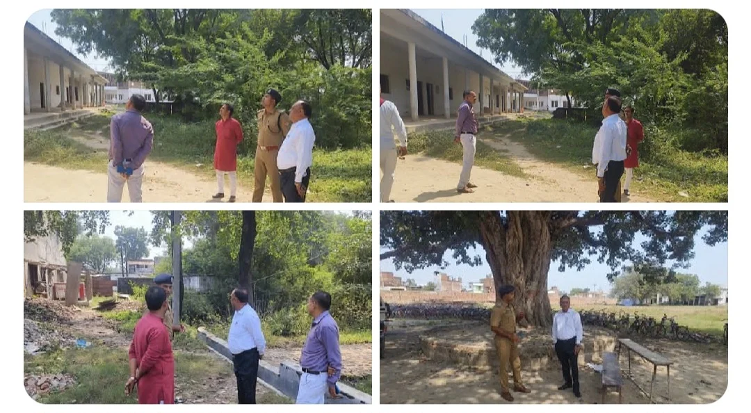 त्यौहारों से पहले सुरक्षा तैयारियों का जायजा: CO और SDM मंझनपुर ने पटाखा मार्केट का किया स्थलीय निरीक्षण