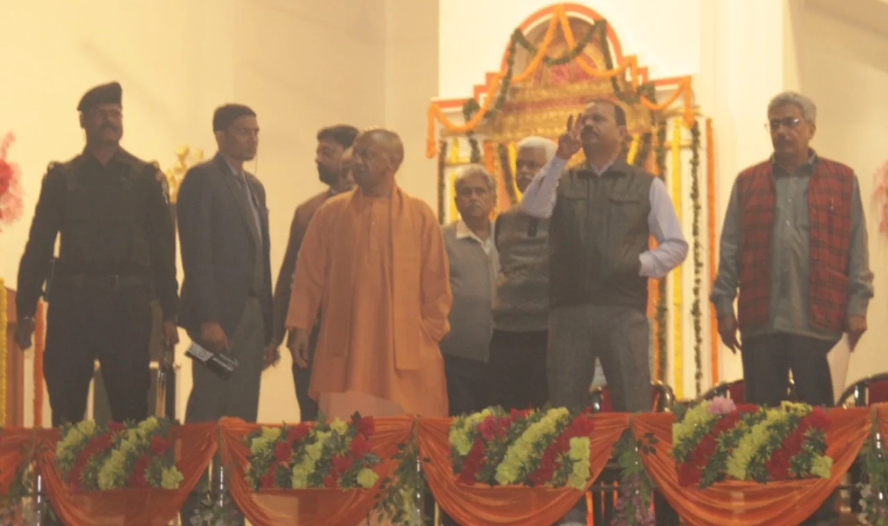 महाराणा प्रताप शिक्षा परिषद में मंच, शोभायात्रा और व्यवस्थाओं का किया निरीक्षण