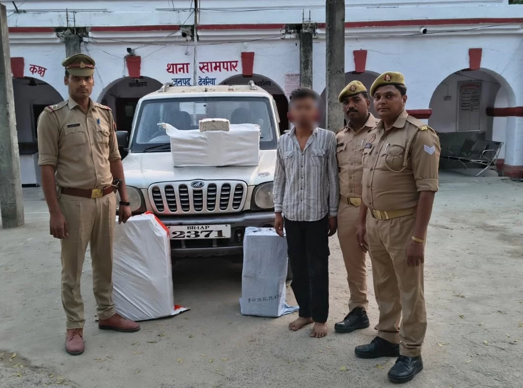 अवैध अंग्रेजी शराब बरामद, एक गिरफ्तार