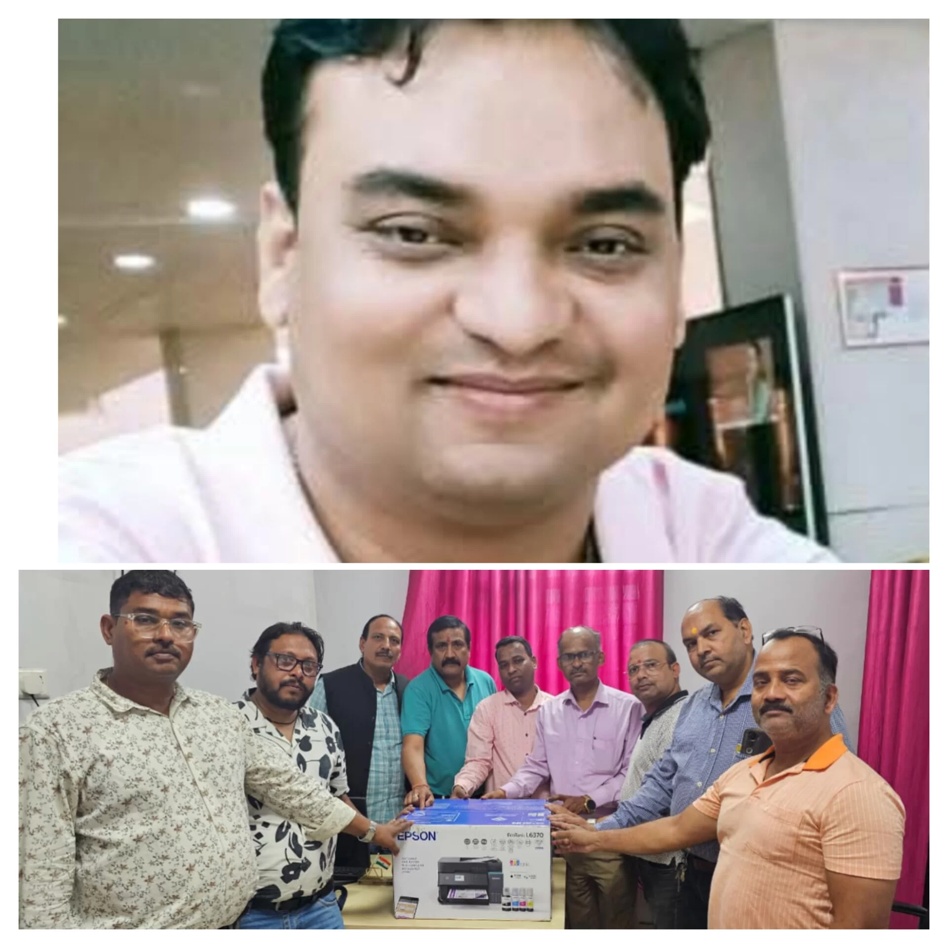 अमित वर्मा ने पिता की याद में जर्नलिस्ट्स प्रेस क्लब को भेंट किया मल्टीफंक्शनल कलर प्रिंटर