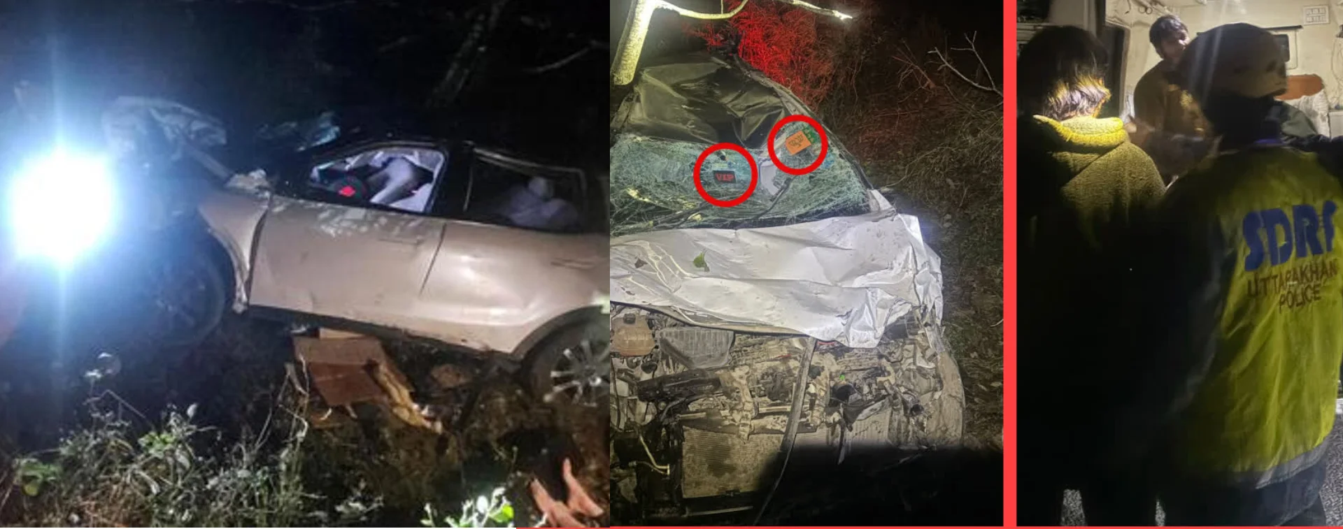 मुक्तेश्वर से गाजियाबाद लौट रहा परिवार दुर्घटना का शिकार, दो की मौत – छह गंभीर घायल