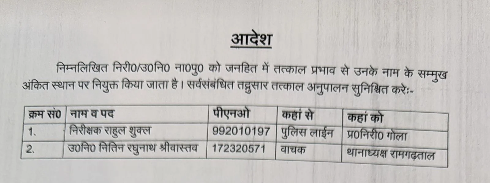 चोरी-छिनैती पर लगाम कसने में नाकाम SHO गोला पर गिरी गाज, एसएसपी के एक्शन से पुलिस विभाग में मचा हड़कंप