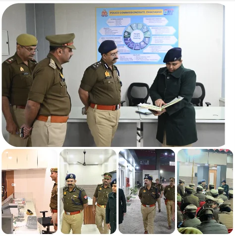 अतिरिक्त पुलिस आयुक्त ने साहिबाबाद व लिंकरोड थानों का किया निरीक्षण