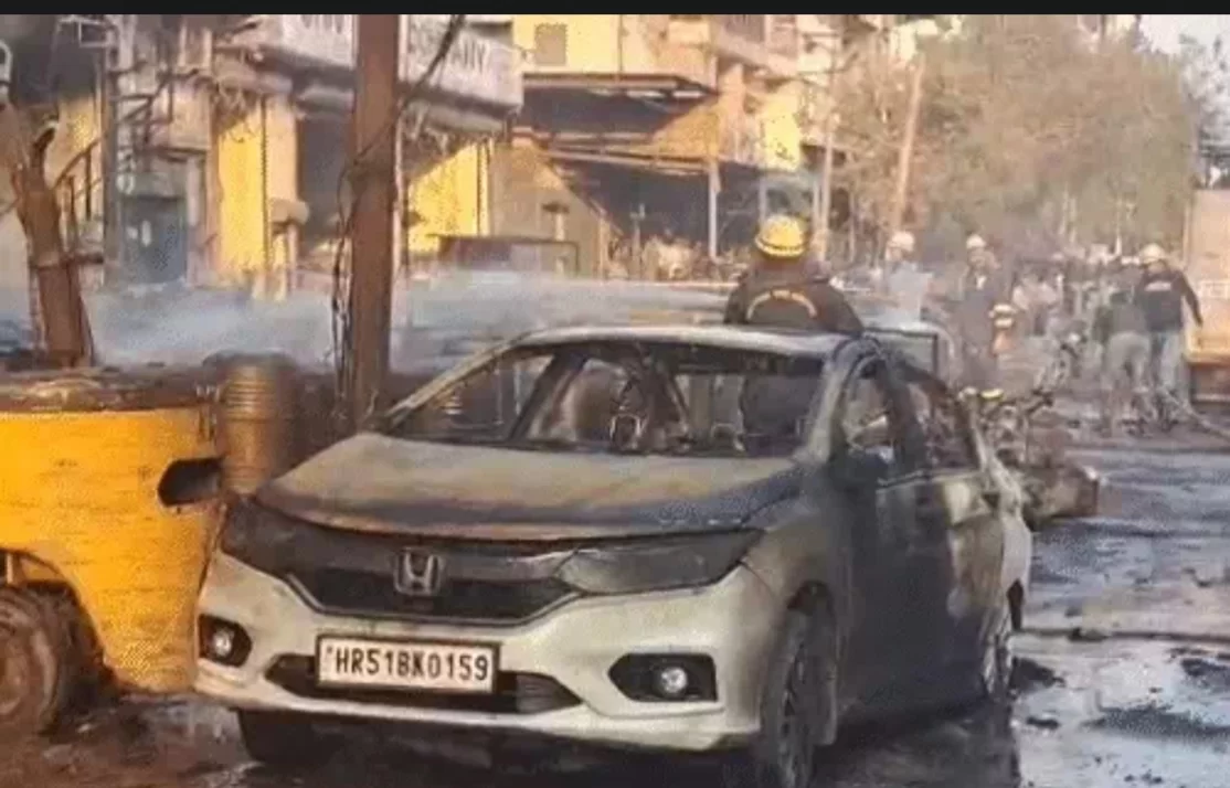 सड़क तक पहुंची आग, कई गाड़ियां जलीं; 50 मीटर ऊंचाई तक उठीं लपटें