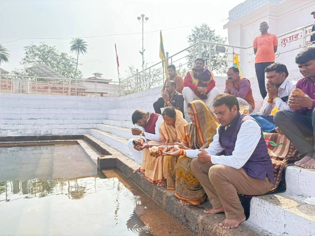 राज्यमंत्री लखन पटेल ने अमरकंटक में माँ नर्मदा का किया पूजन-अर्चन