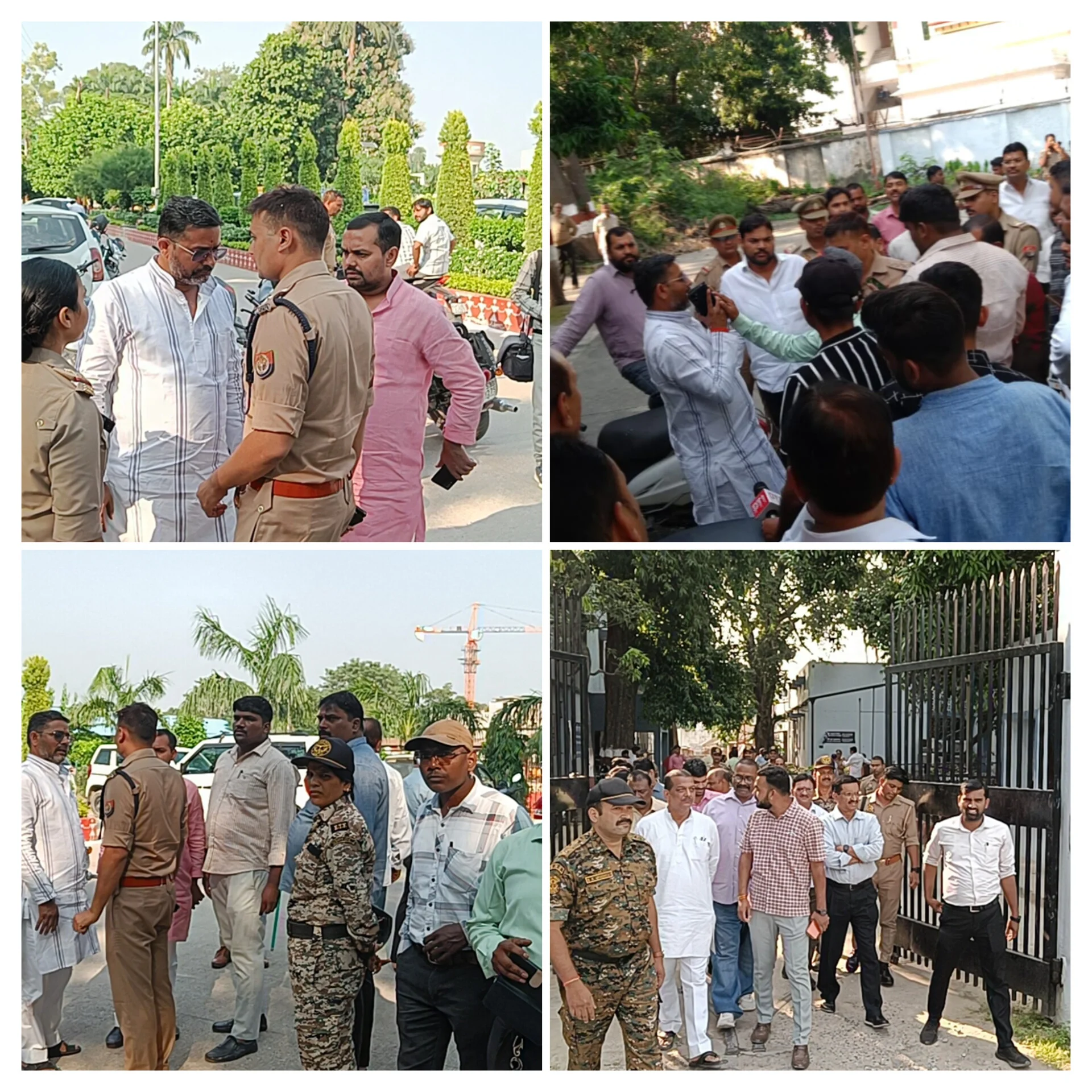 आकाशवाणी गोरखपुर परिसर में मंगलवार को बड़ा विवाद, सुरक्षा कर्मी ने भाजपा नगर उपाध्यक्ष बृजेश मिश्रा की पिटाई की, पुलिस ने आरोपी को पकड़ा।
