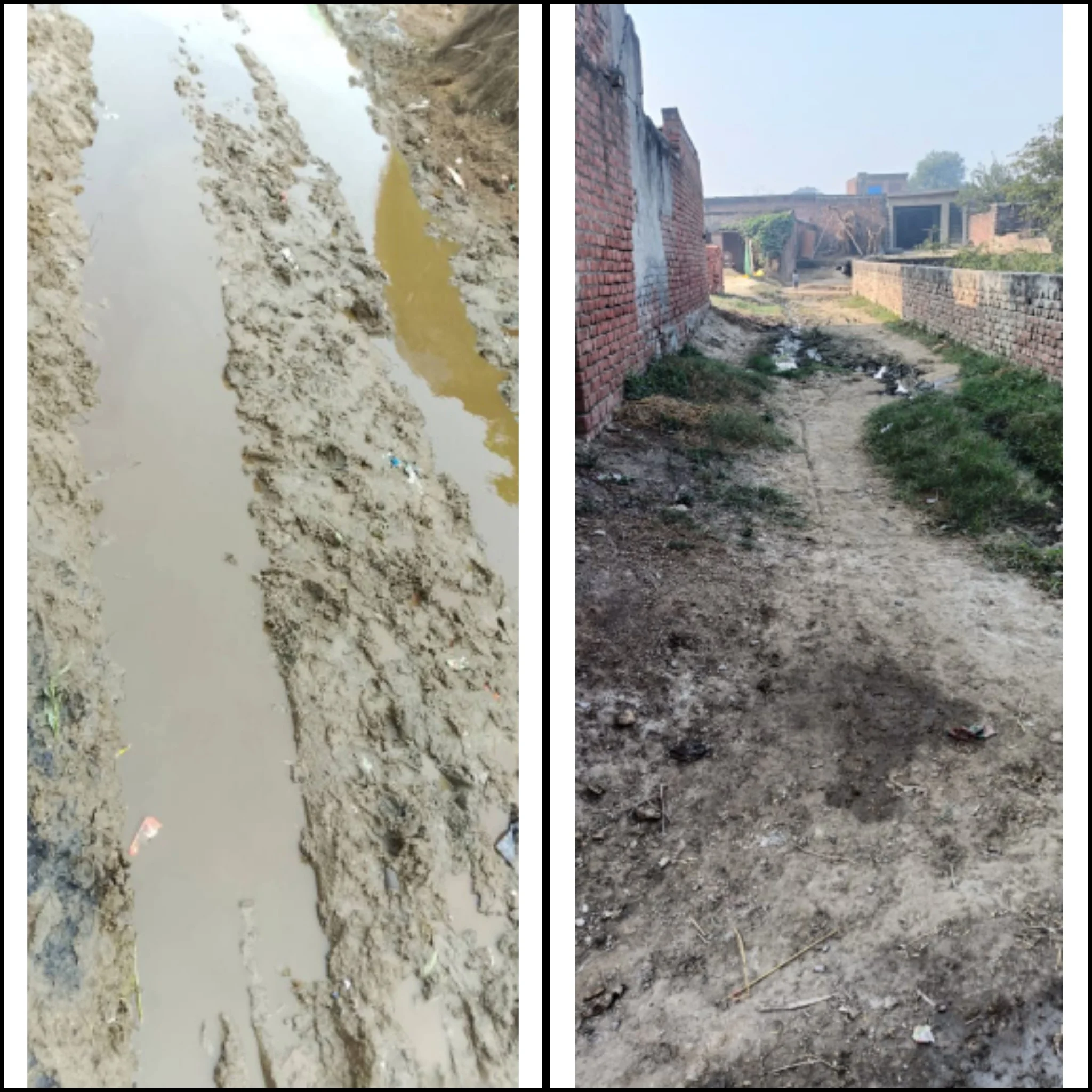 जाम नालियां और बदहाल सफाई व्यवस्था से त्रस्त ग्रामीण