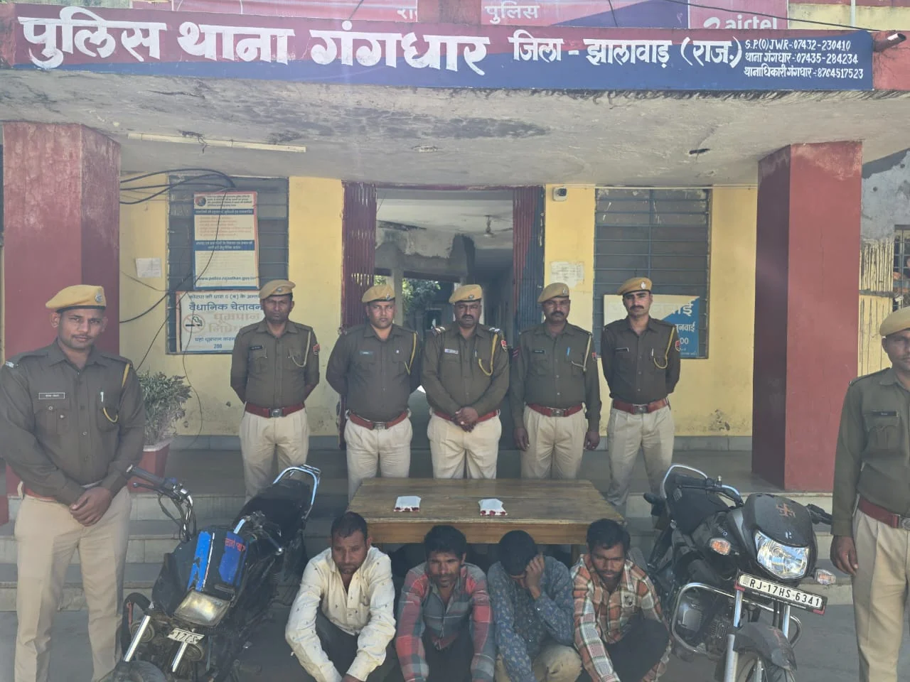 पुलिस ने दिनदहाड़े लूट मामले में 4 कंजर आरोपी गिरफ्तार