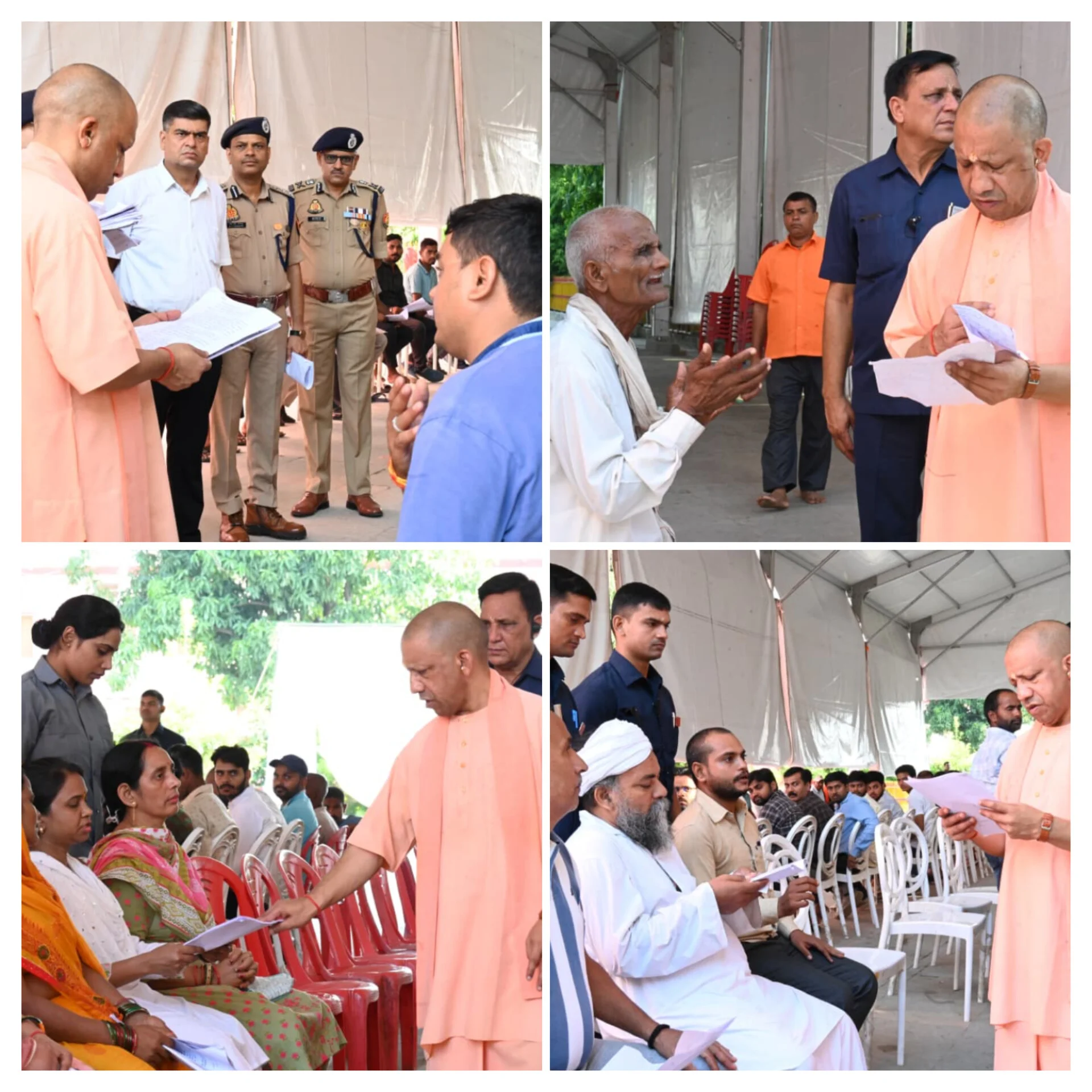 गोरखनाथ मंदिर में जनता दर्शन, सीएम योगी ने सुनीं 200 लोगों की समस्याएं, अधिकारियों को दिए सख्त निर्देश