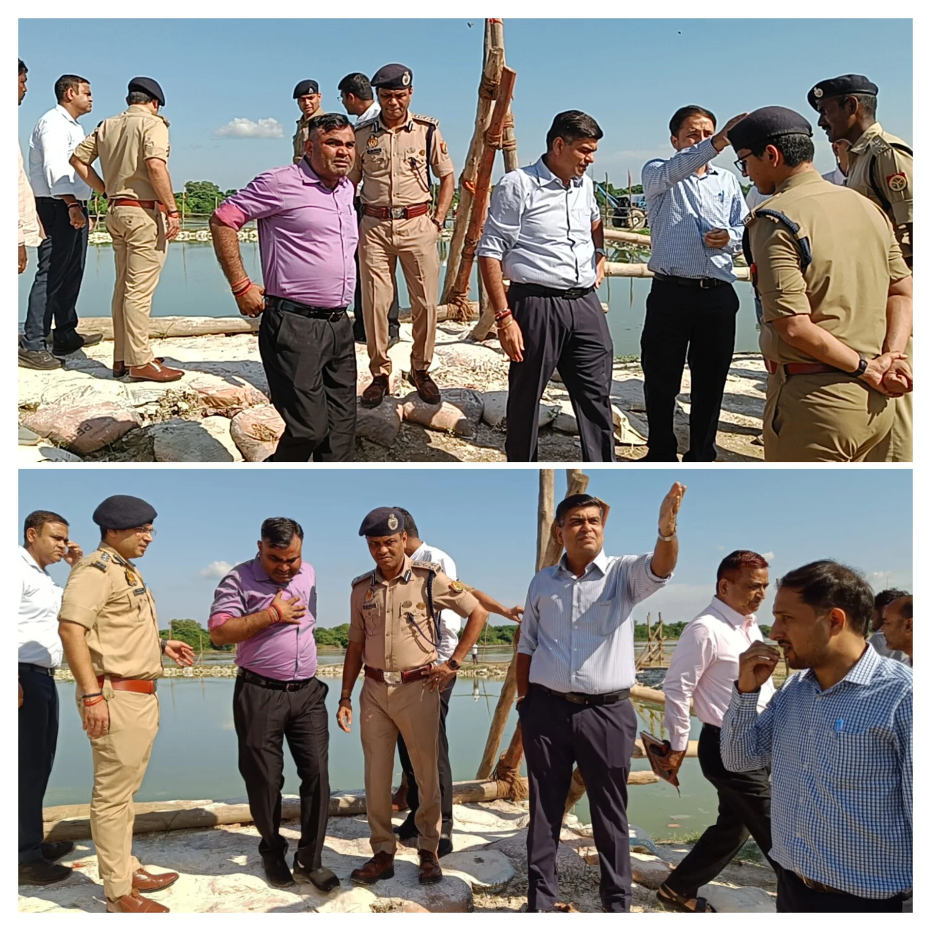 दुर्गा प्रतिमा विसर्जन स्थल का निरीक्षण, एडीजी रेंज ने सुरक्षा व्यवस्था पुख्ता करने के दिए निर्देश