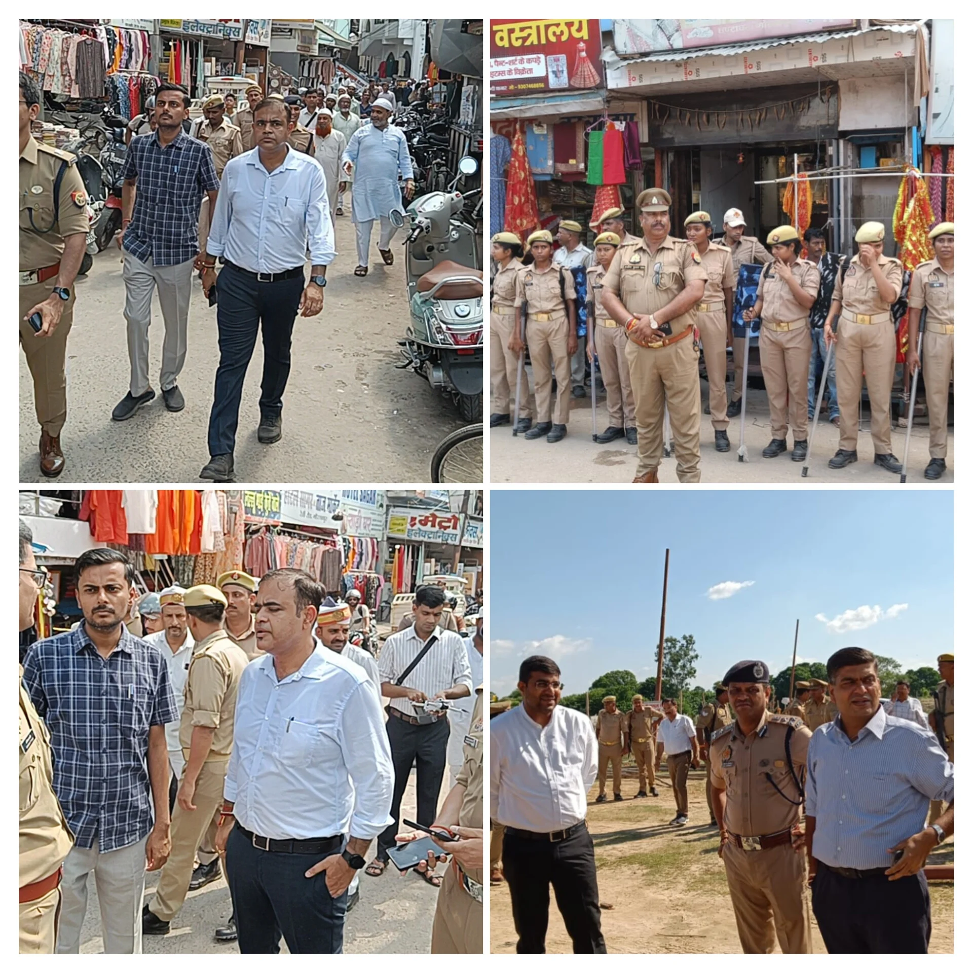 जुम्मा और नवरात्रि के अवसर पर गोरखपुर में सुरक्षा व्यवस्था कड़ी, अधिकारियों ने संवेदनशील इलाकों का निरीक्षण किया