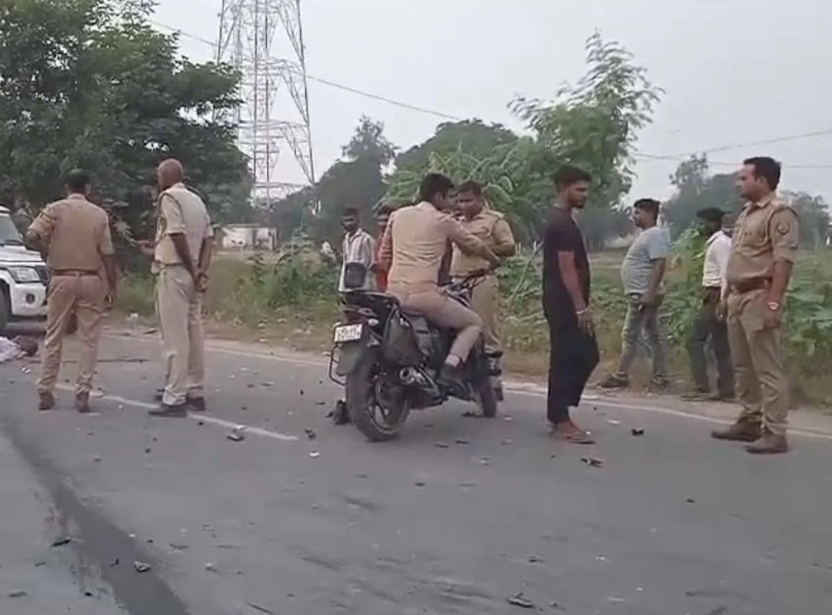 तेज रफ्तार कार की टक्कर से बाइक से जा रहे व्यक्ति की मौत