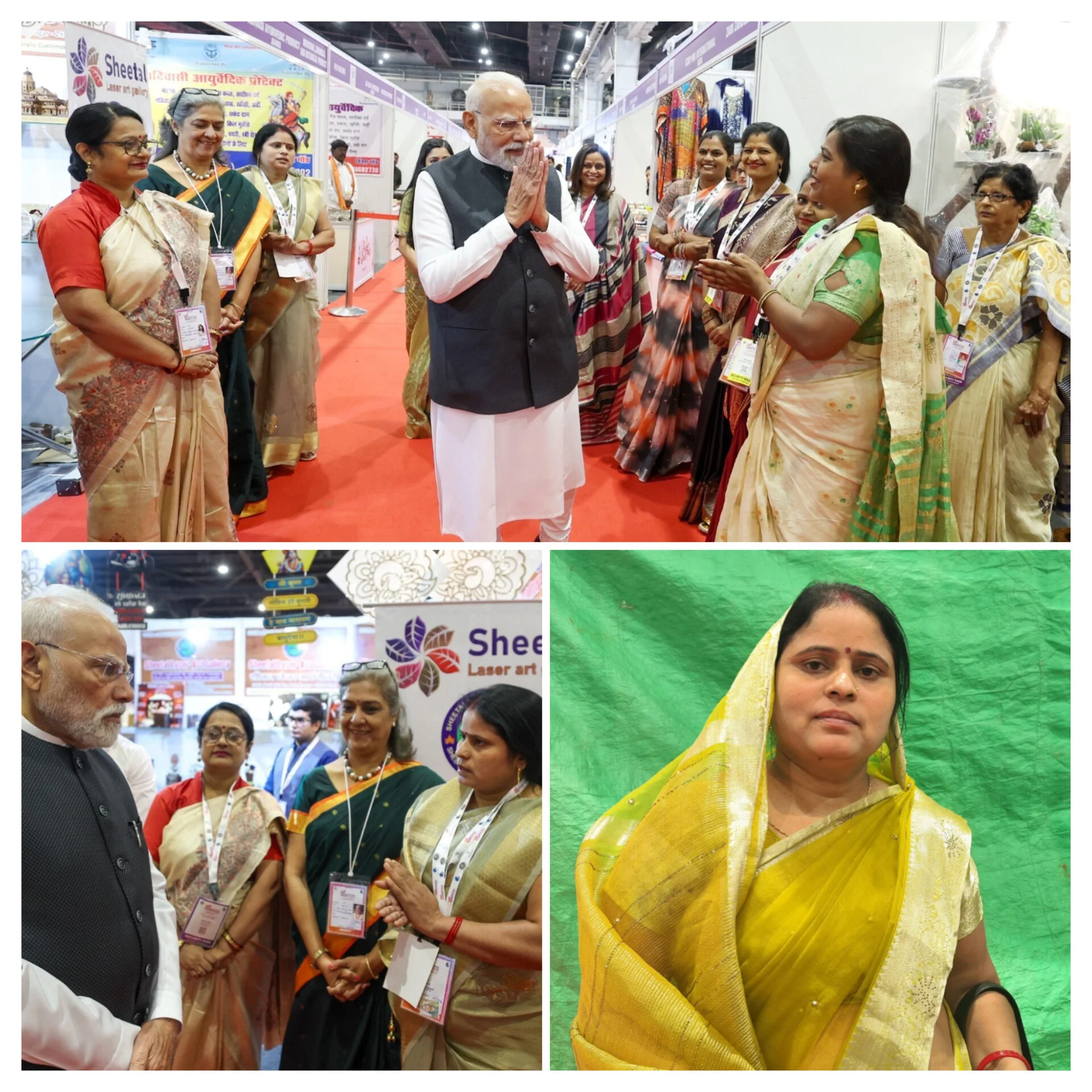 ग्रेटर नोएडा में पीएम मोदी से संवाद कर गोरखपुर की कौशल्या देवी बनी प्रेरणा, सीएम योगी के विजन से बदली जिंदगी